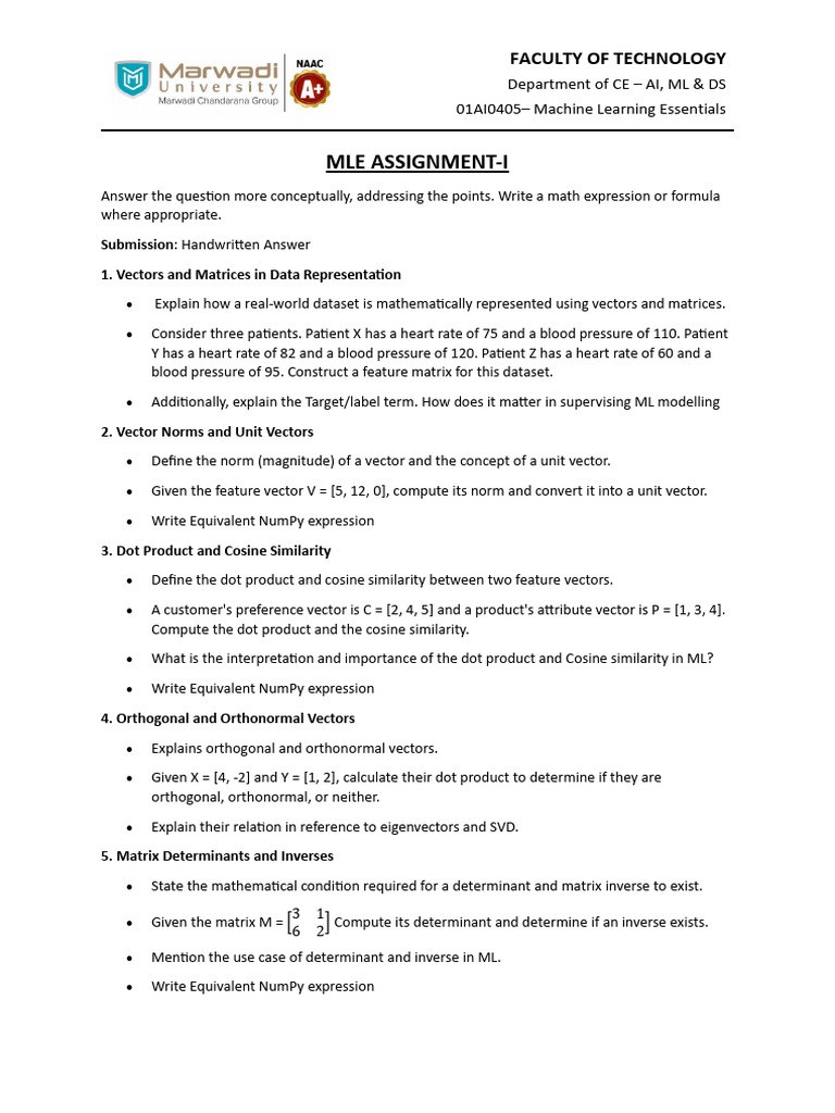 Mle Assignment I | PDF