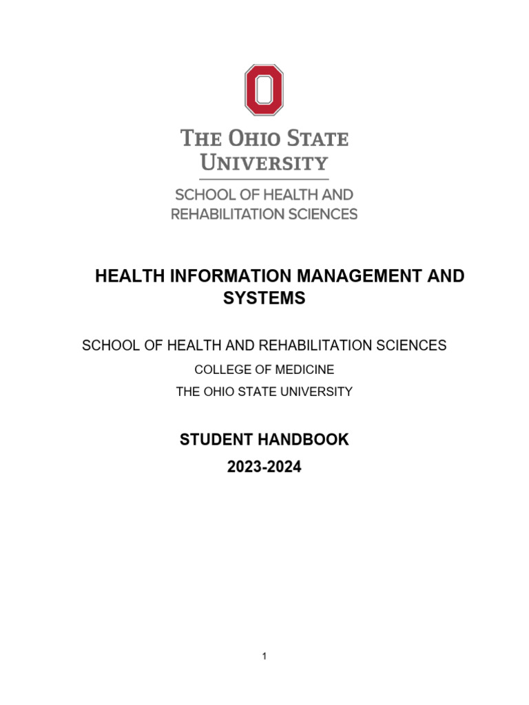 HIMS Handbook | PDF | Curriculum | Electronic Health Record