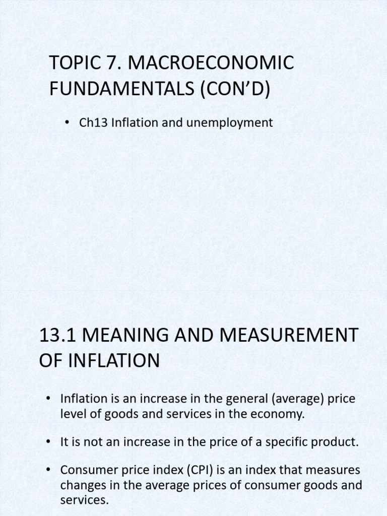 Inflation and Unemployment | PDF | Inflation | Unemployment