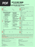 Miami-Dade County Permit Application | PDF