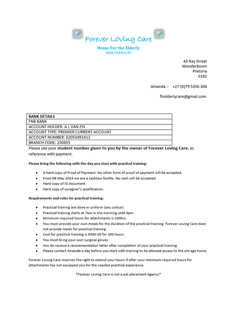Bank Details - Practical Attachments - FLC | PDF