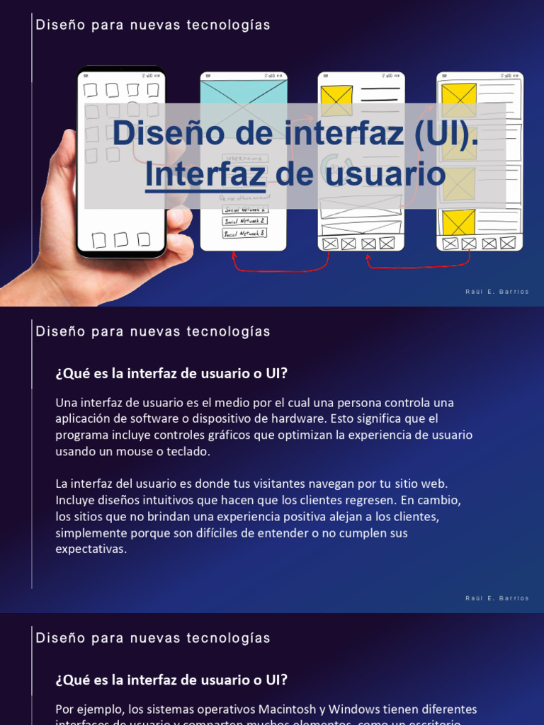 Clase 2. Interfaz de Usuario o UI | PDF | Interfaces gráficas de ...