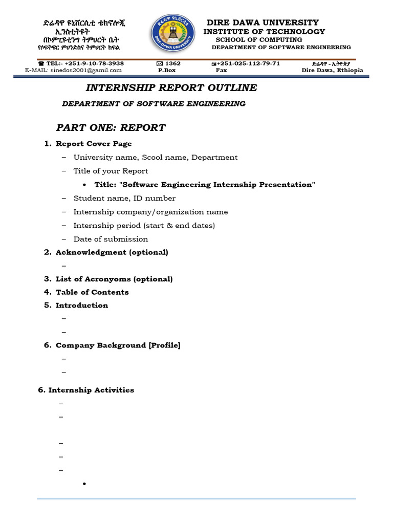 Final Internship Report For SE Regular Students | PDF | Computing