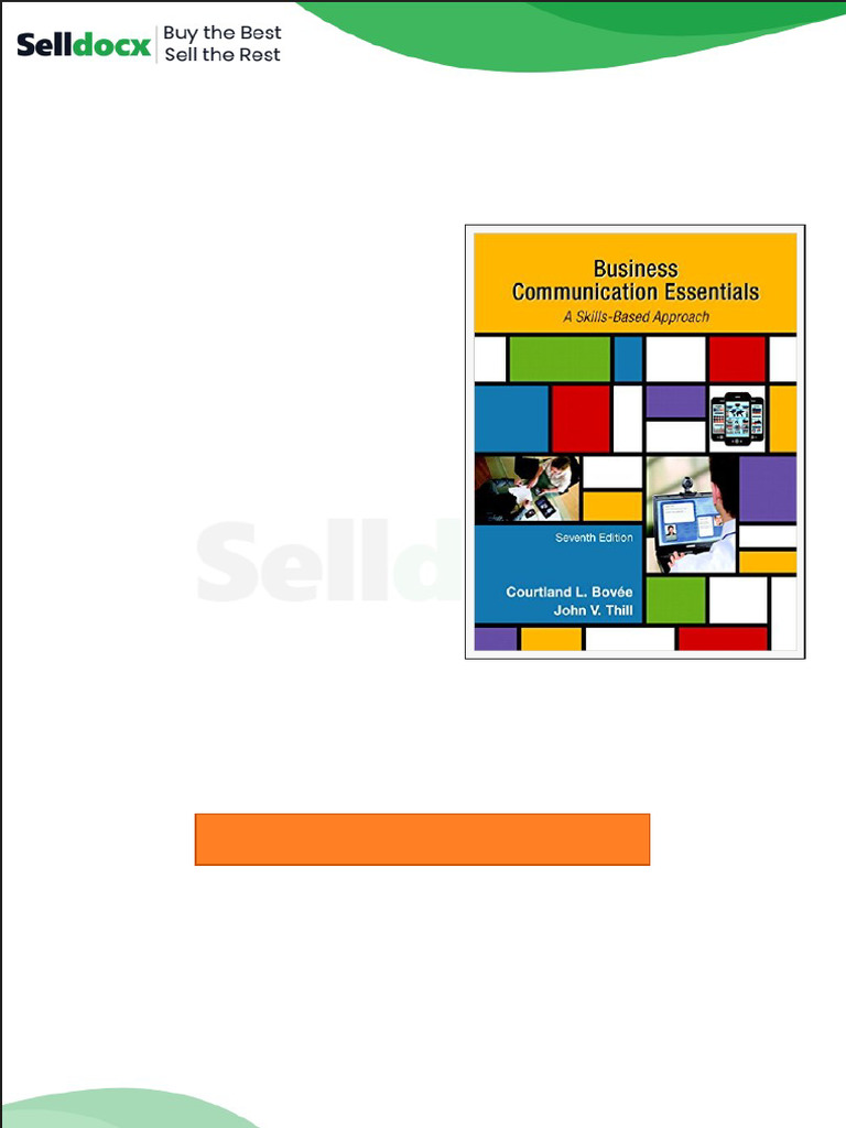 Solution Manual For Business Communication Essentials 7th Edition by ...