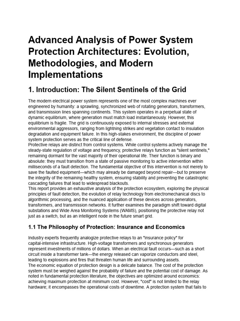 Power System Protection and Relays | PDF | Relay | Electrical Grid
