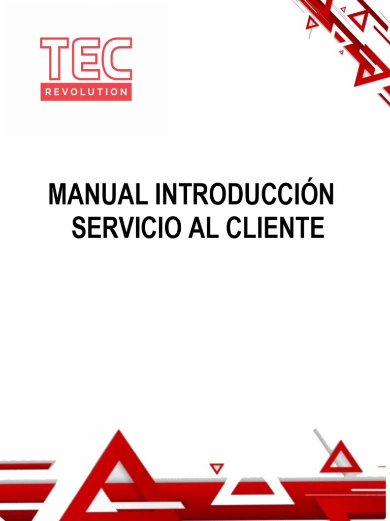 Manual Introducción Servicio Al Cliente | PDF | Gestión de la relación ...
