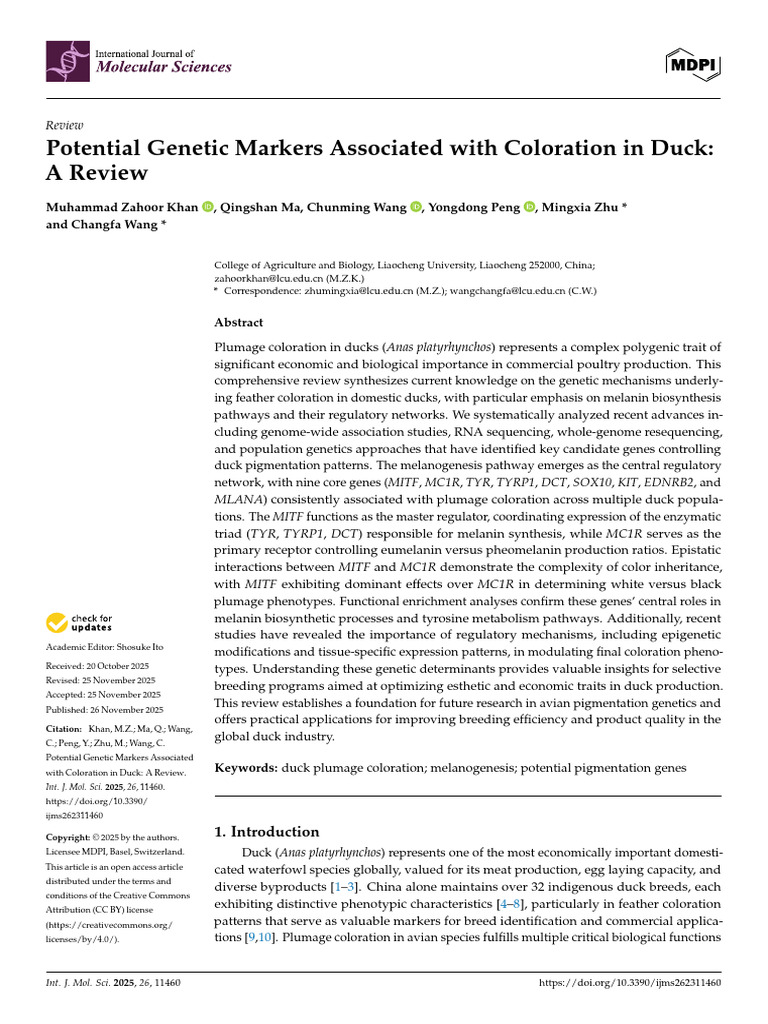 Duck 5 | PDF | Gene | Genetics
