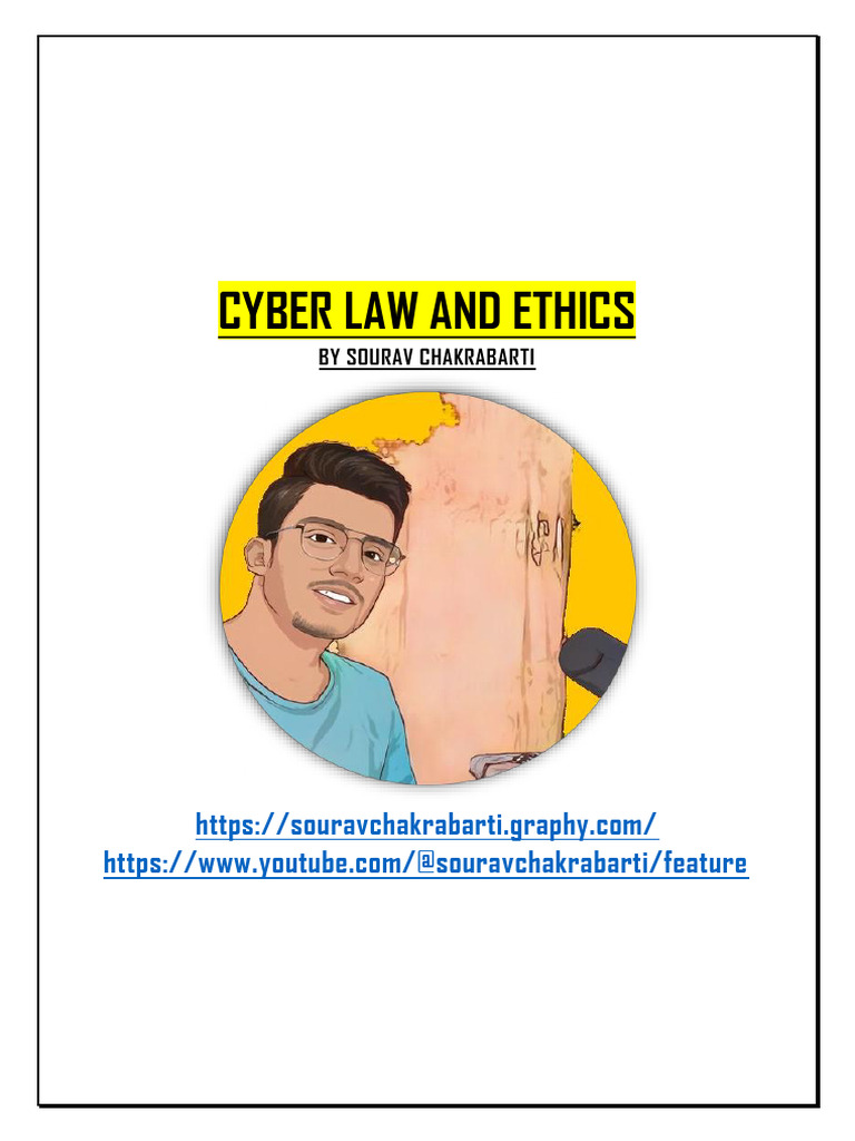 Cyber Law and Ethics Chapter 1 | PDF | Cybercrime | Computer Security