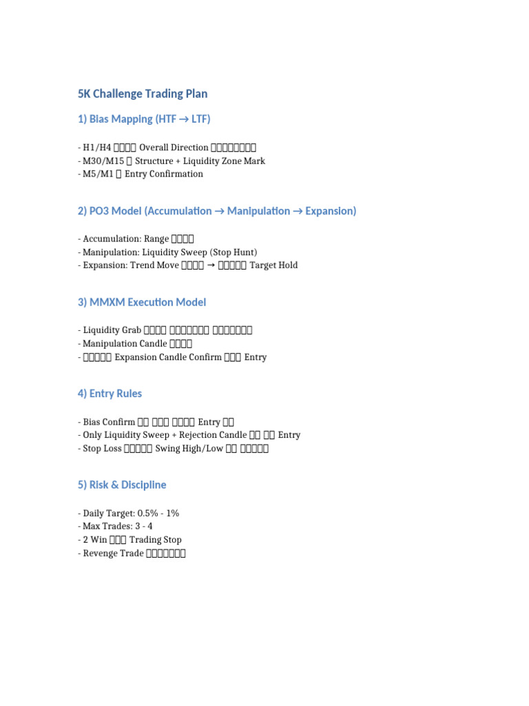5k Challenge Plan | PDF