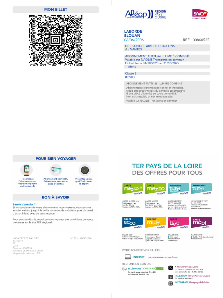 Mon Billet | PDF