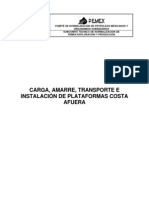 Nrf-041-Pemex-2003 Carga Amarre y Transporte de Plataformas