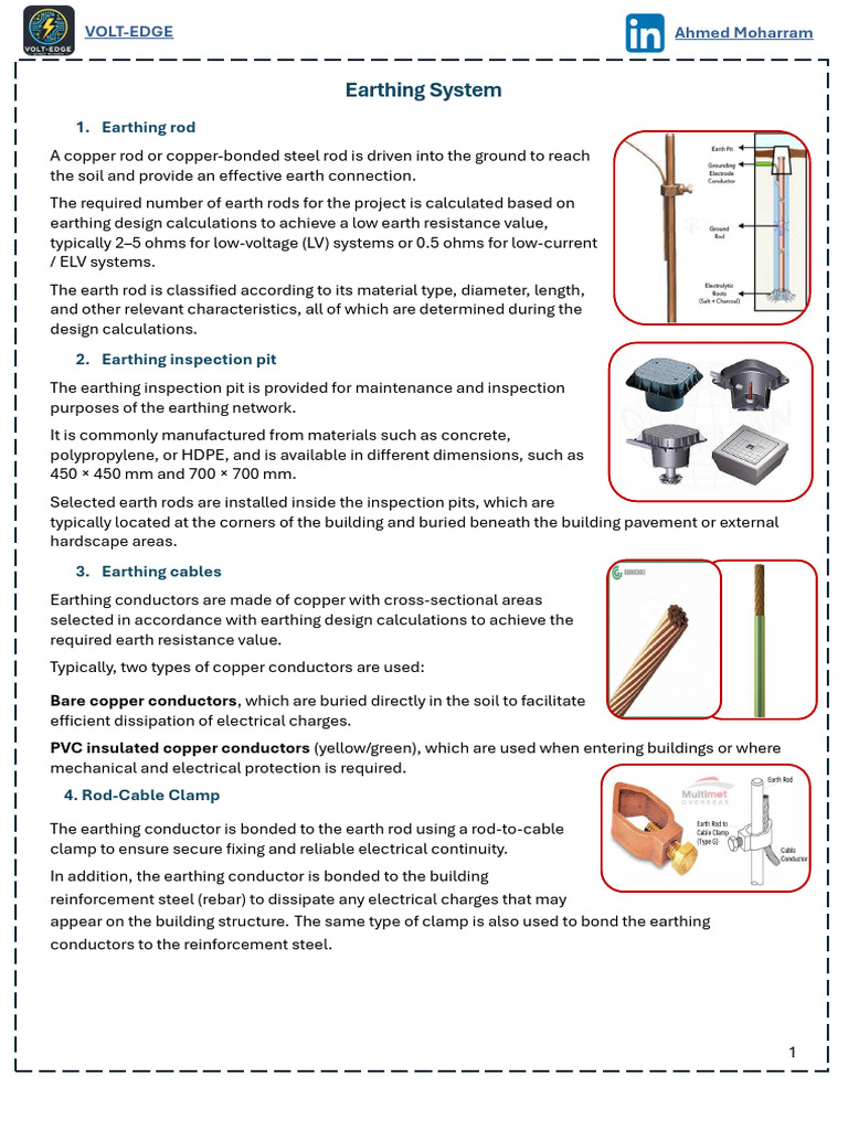 Earthing System | PDF | Electrical Conductor | Welding