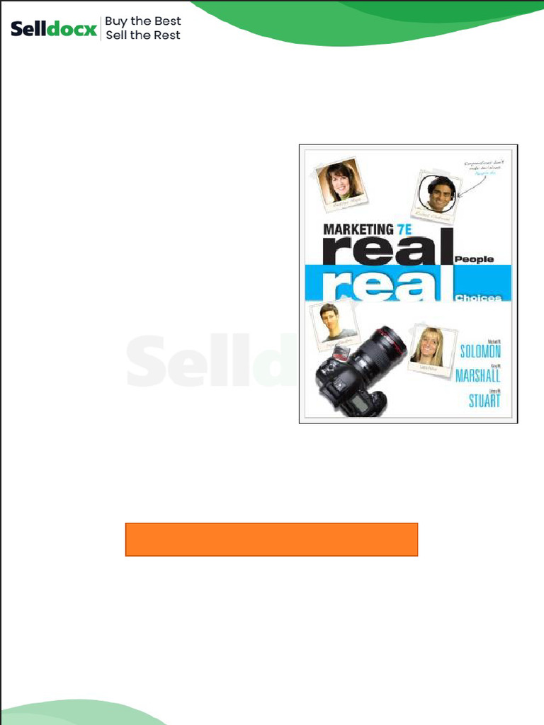 Solution Manual for Marketing Real People Real Choices 7th Edition by ...