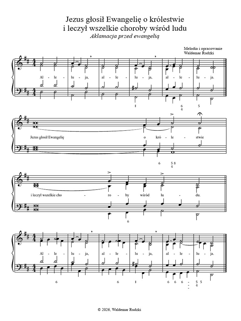 Alléluia polonais 3 (Rudzki) | PDF