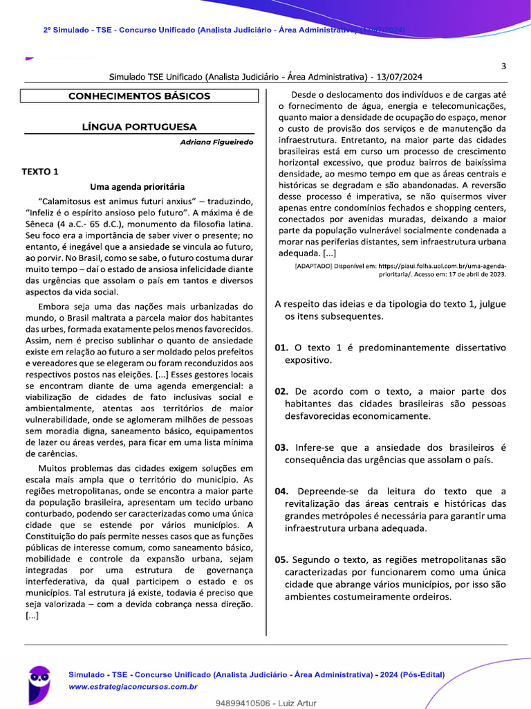 Simulado Tse | PDF