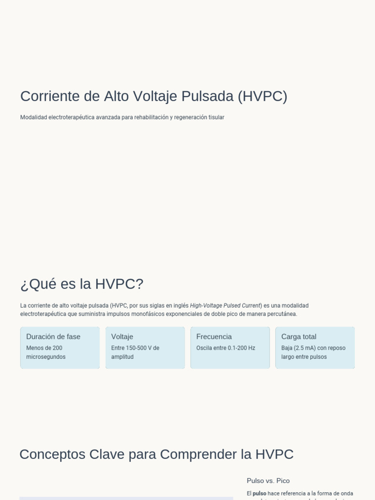 Corriente de Alto Voltaje Pulsada HVPC | PDF | Dolor | Medicina CLINICA