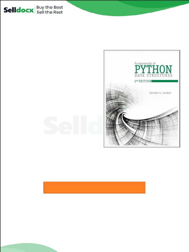Solution Manual for Fundamentals of Python Data Structures 2nd Edition ...