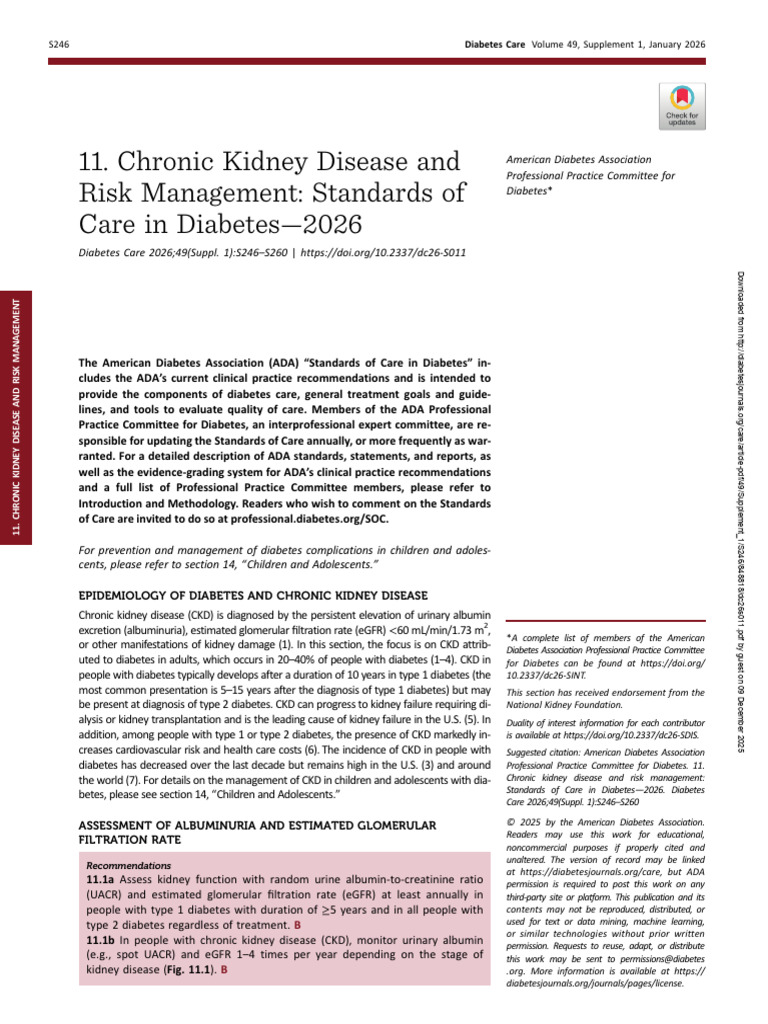 CKD&DM Guidelines | PDF | Chronic Kidney Disease | Diabetes