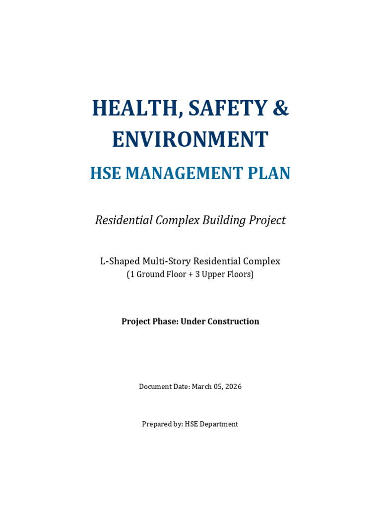HSE Report Residential Complex v2 | PDF