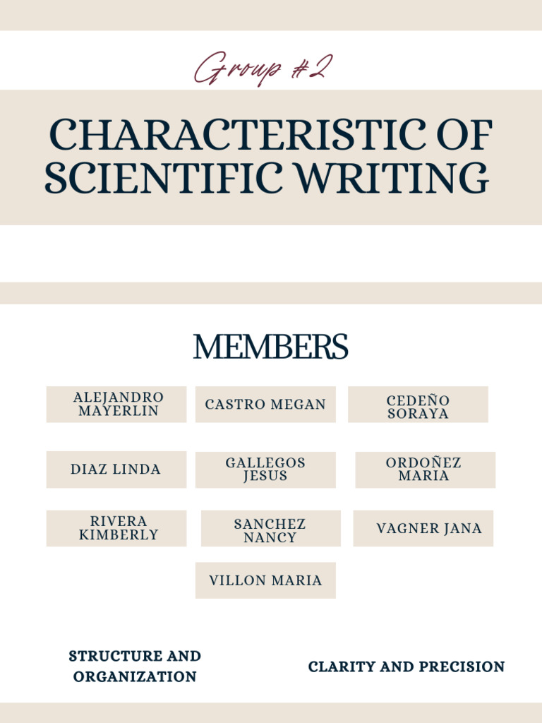Characteristic of Scientific Writing | PDF | Experiment | Scientific Method