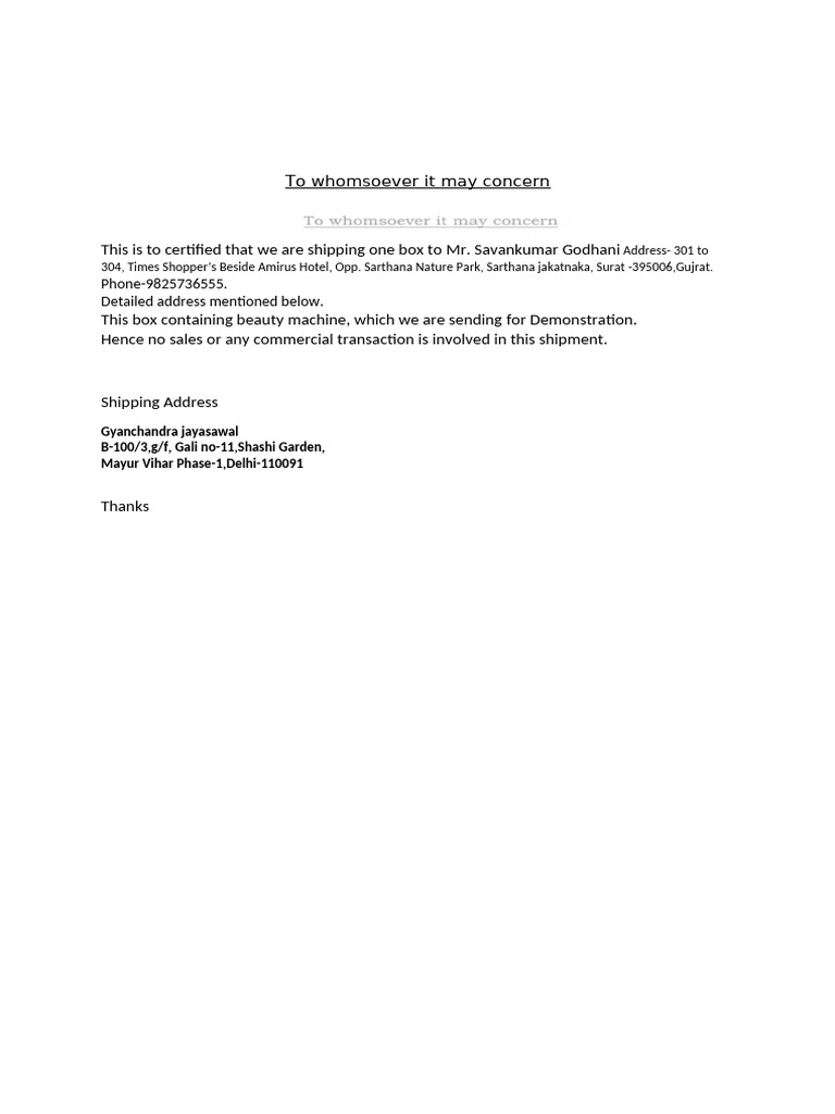 Declaration | PDF