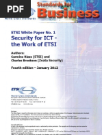 ETSI Security For ICT White Paper