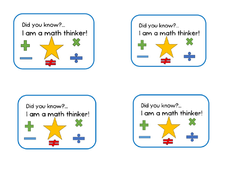2 - Cumpliments - I Am A Math Thinker | PDF