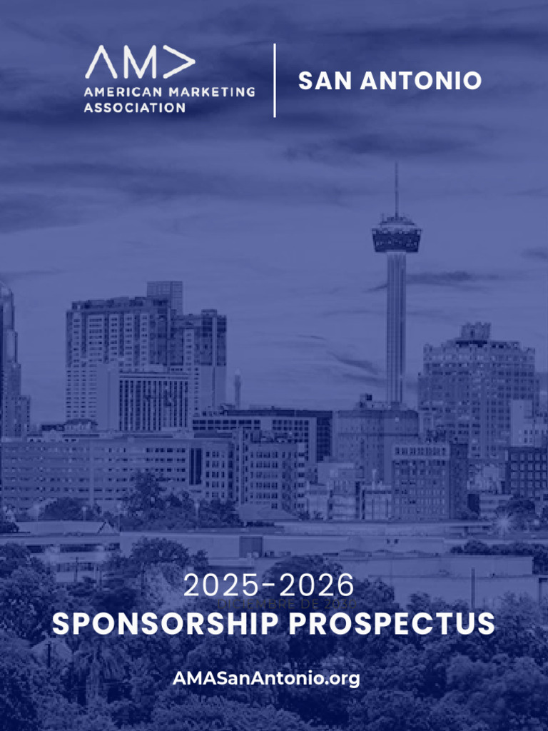 AMA San Antonio Sponsorship Prospectus | PDF | Sponsor (Commercial ...