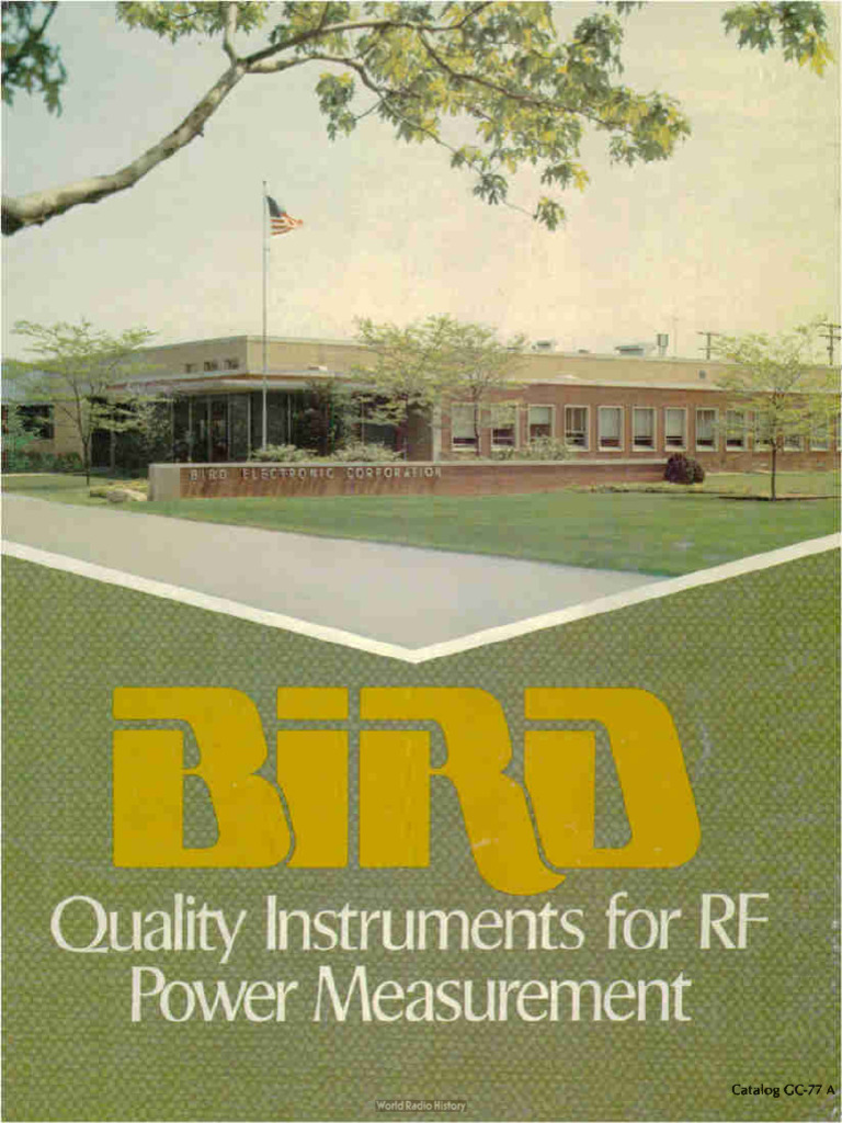 Bird RF Power Measurement Instruments | PDF | Electronics | Electrical ...