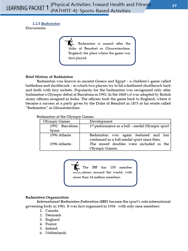 Unit 1 Pathfit 4 Continuation | PDF | Athletic Sports | Sports
