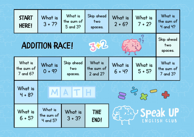 Addition Race | PDF