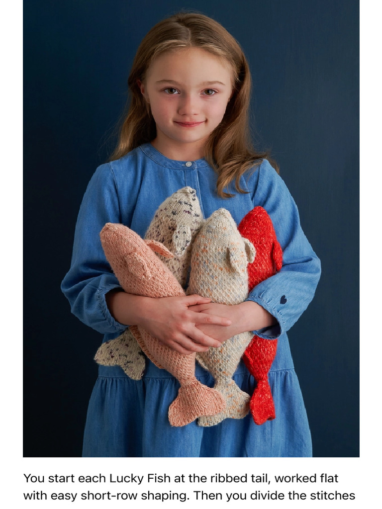 Lucky Fish Knit Pattern | PDF | Knitting | Knitting Needle