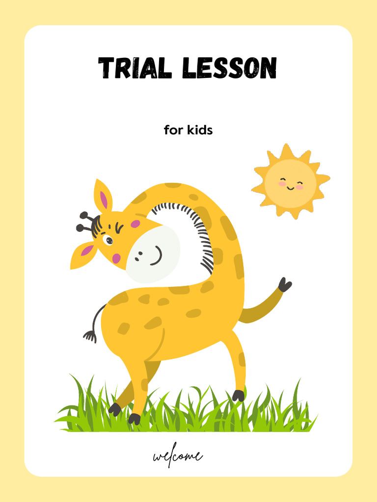 Trial Lesson KIDS | PDF