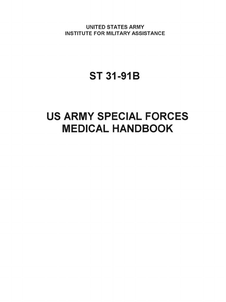 ST 31-91b - SF Medical Handbook | PDF | Knee | Cutaneous Conditions