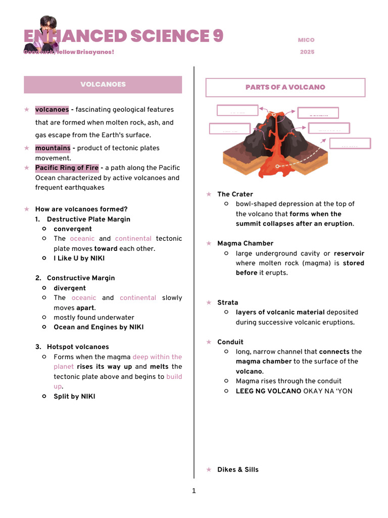 Science 9 Quarter 3 Reviewer | PDF | Volcano | Lava
