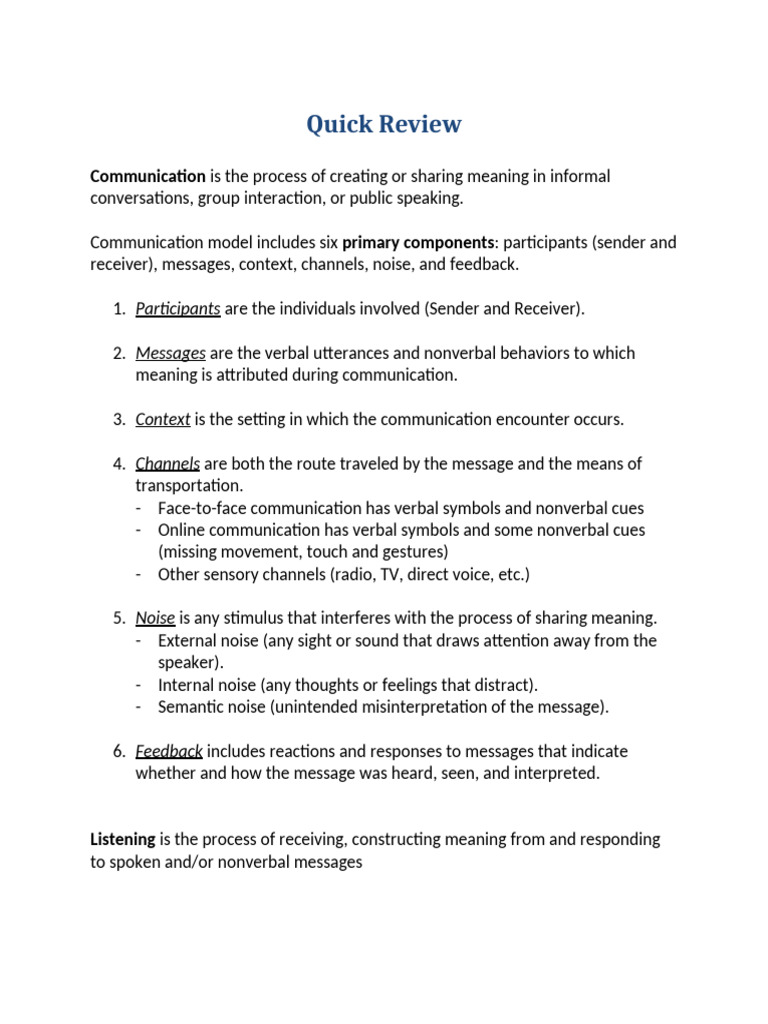 Week 1 Summary | PDF