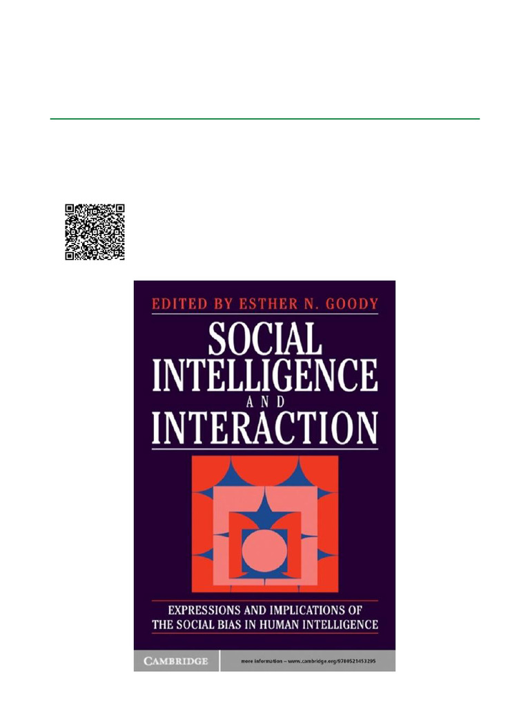Social Intelligence and Interaction Expressions and implications of the ...