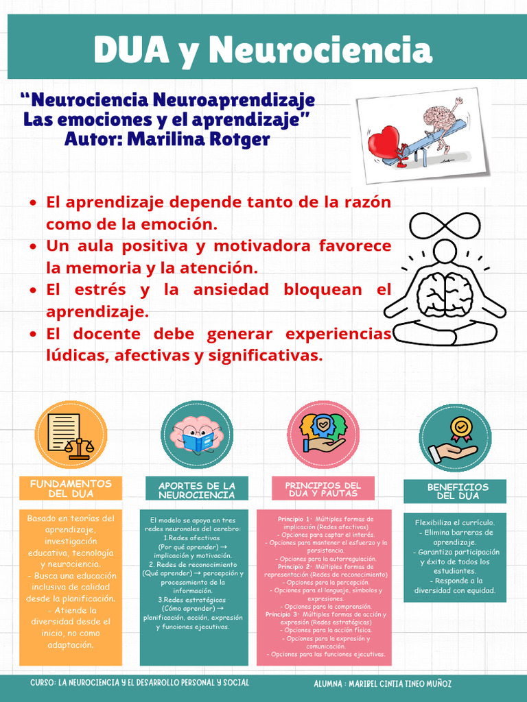 DUA Y Neurociencia 2 | PDF | Aprendizaje | Las emociones