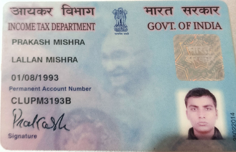 Pan Card Prakash | PDF