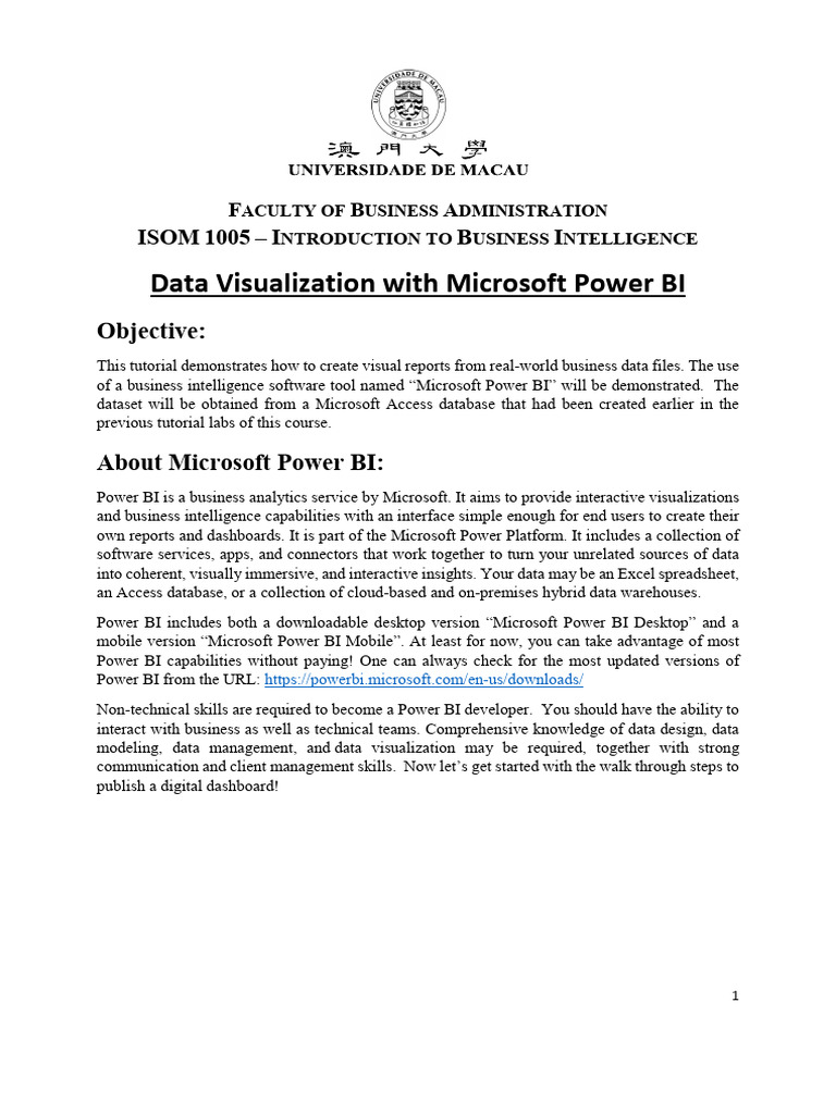 PowerBI Tutorial | PDF