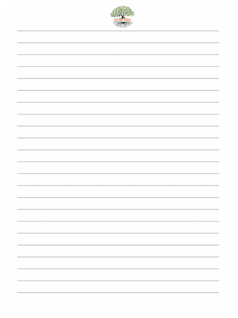 Line Template Full Page No Border | PDF