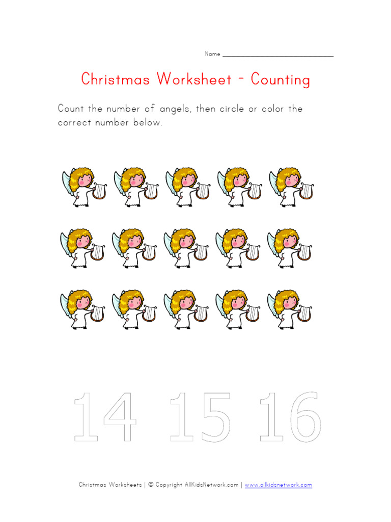 Counting Worksheet Fifteen | PDF