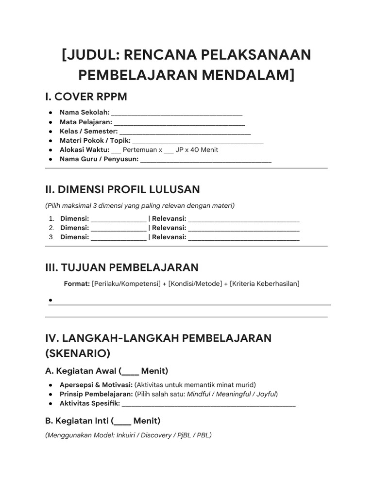 Format RPPM | PDF
