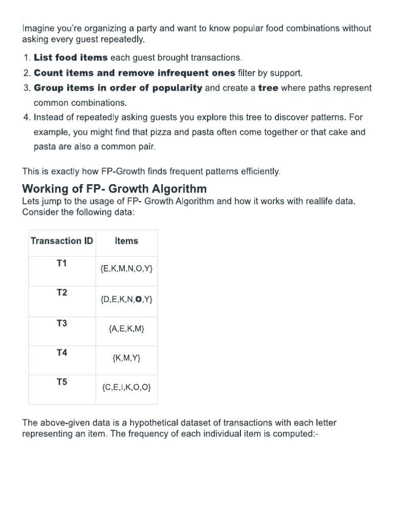 Fp Growth | PDF