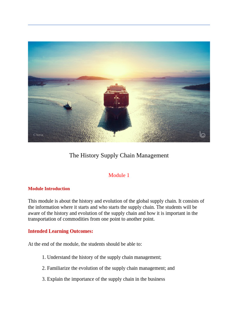 Module 1 1 1 | PDF | Containerization | Logistics