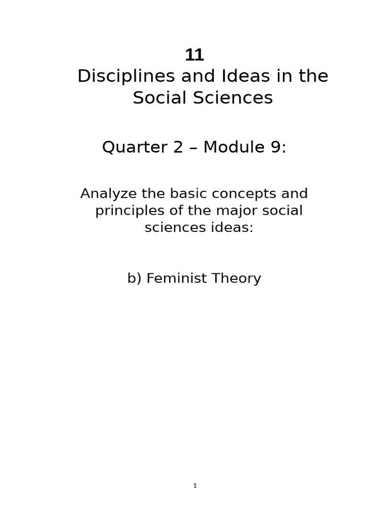 LAS - Feminist Theory | PDF | Gender Studies | Feminism