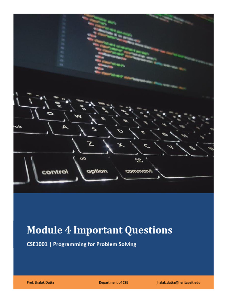 Module 4 Important Questions | PDF | Computer File | Command Line Interface