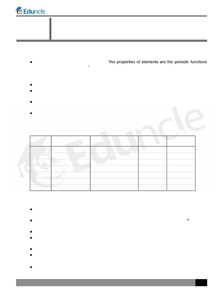 Periodic Table and Chemical Bond5654 | PDF | Periodic Table ...
