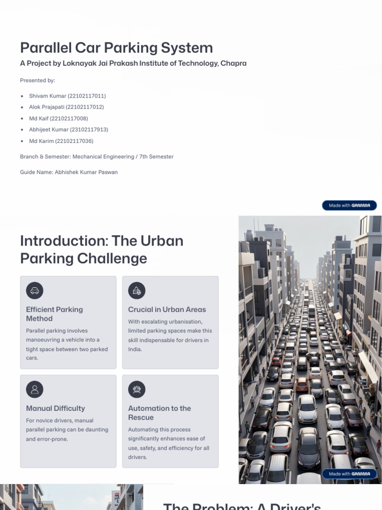 Parallel Car Parking System (2) | PDF | Simulation | System