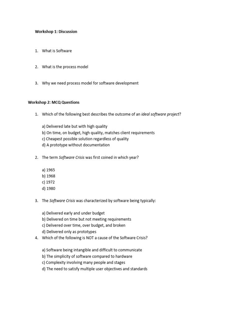 Workshop | PDF | Software | Computer Science